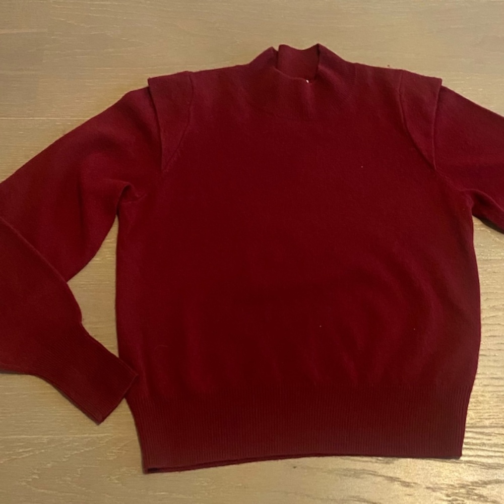 JOIE ruby red cashmere sweater, size XS